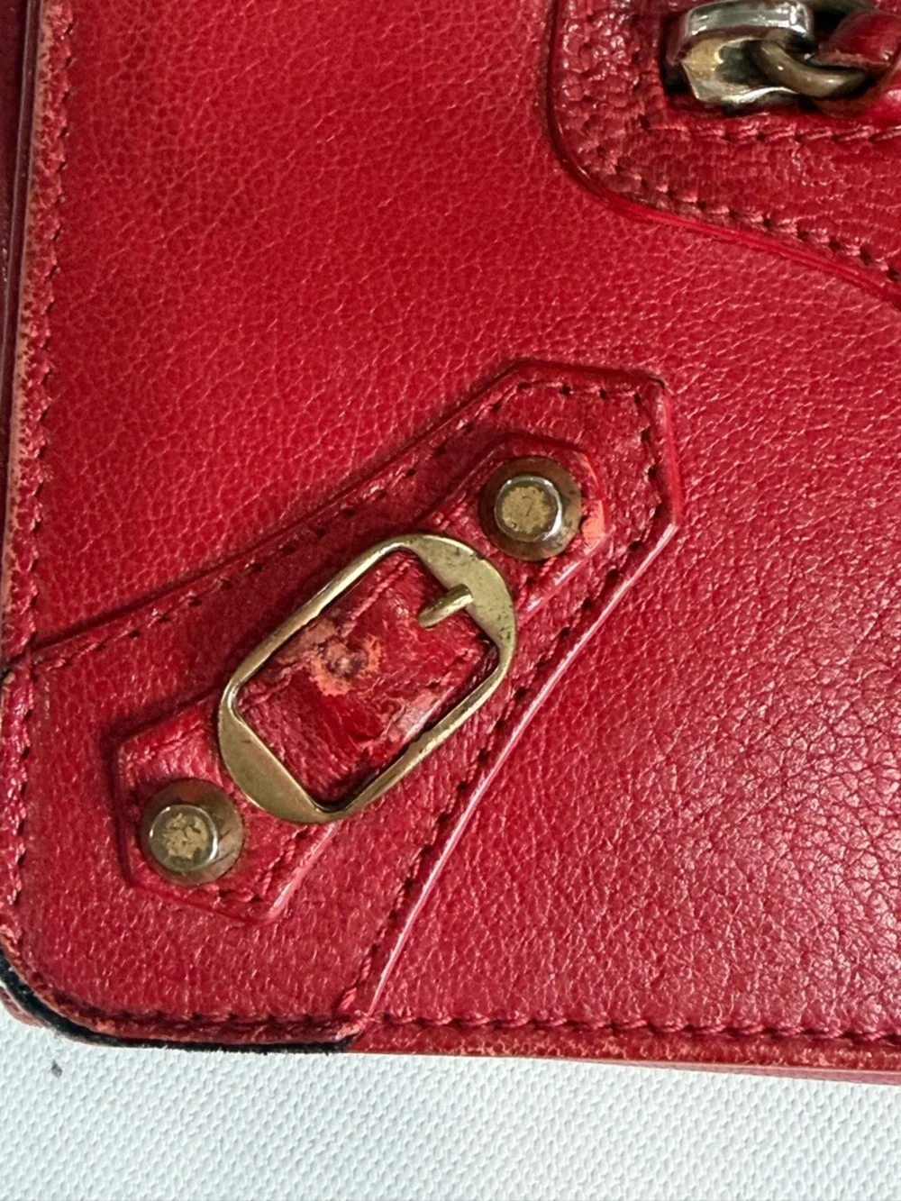 BALENCIAGA Purse Red Women Authentic secondhand